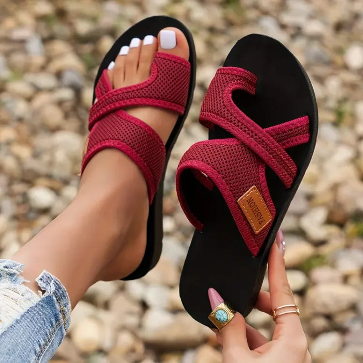 Women's Open-Toe Slip-On Summer Sandals