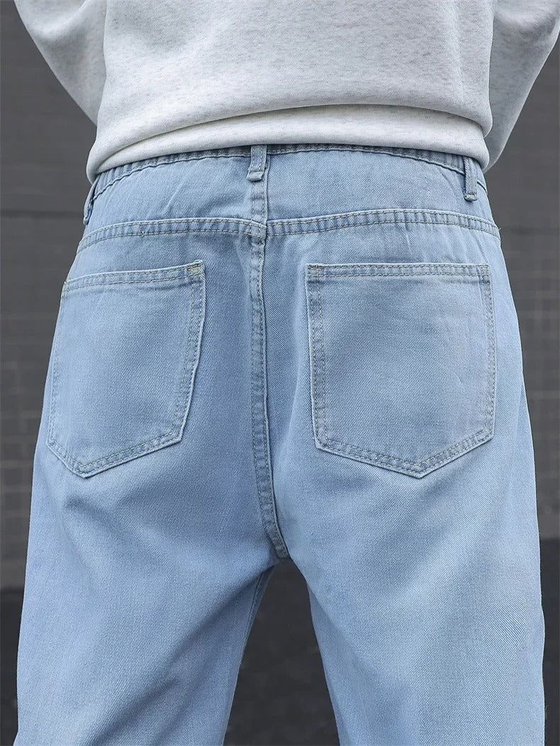 Men's Retro Streetwear Baggy Jeans | Wide-Leg