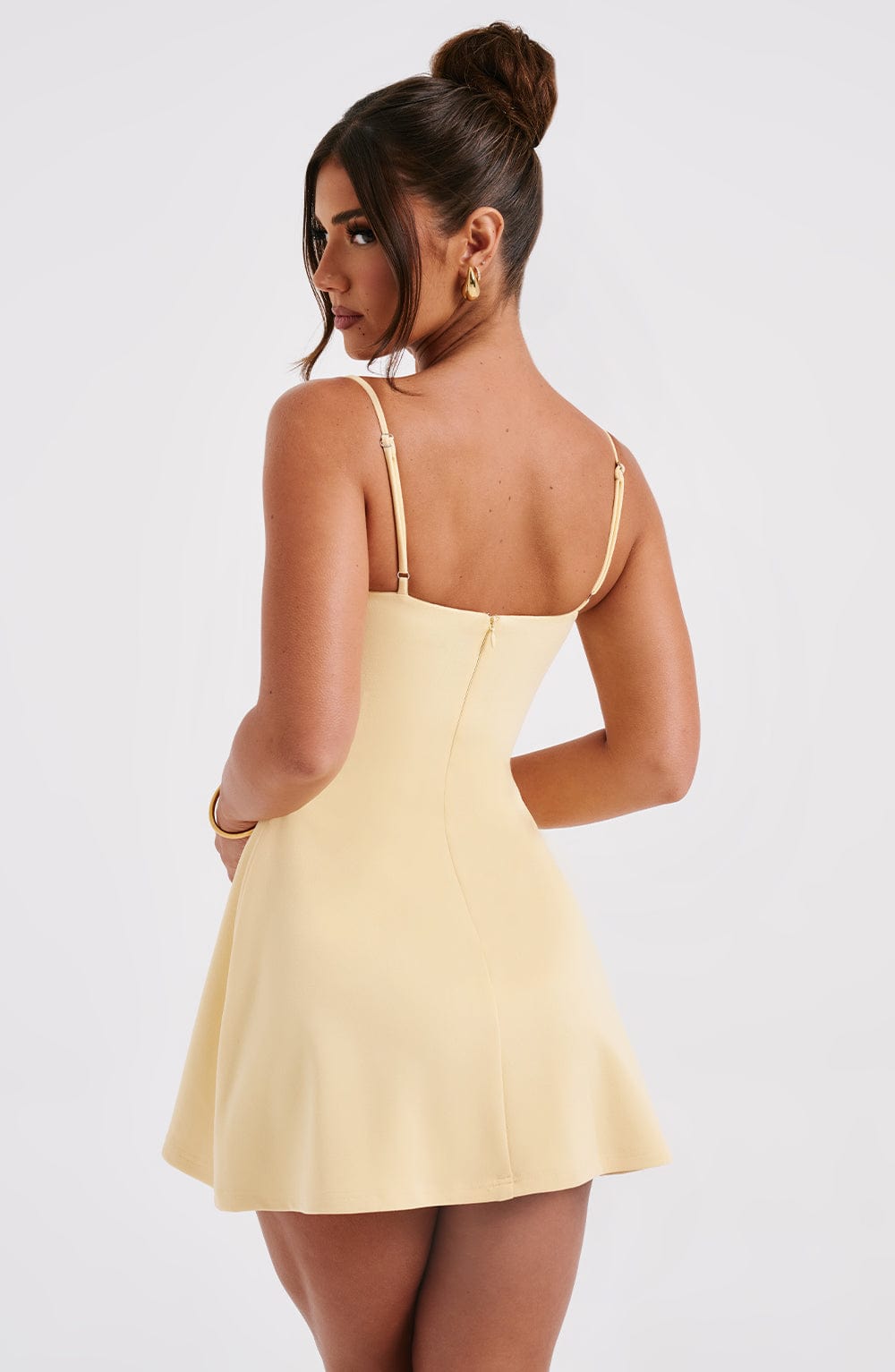 Bianca Mini Dress-Lemon