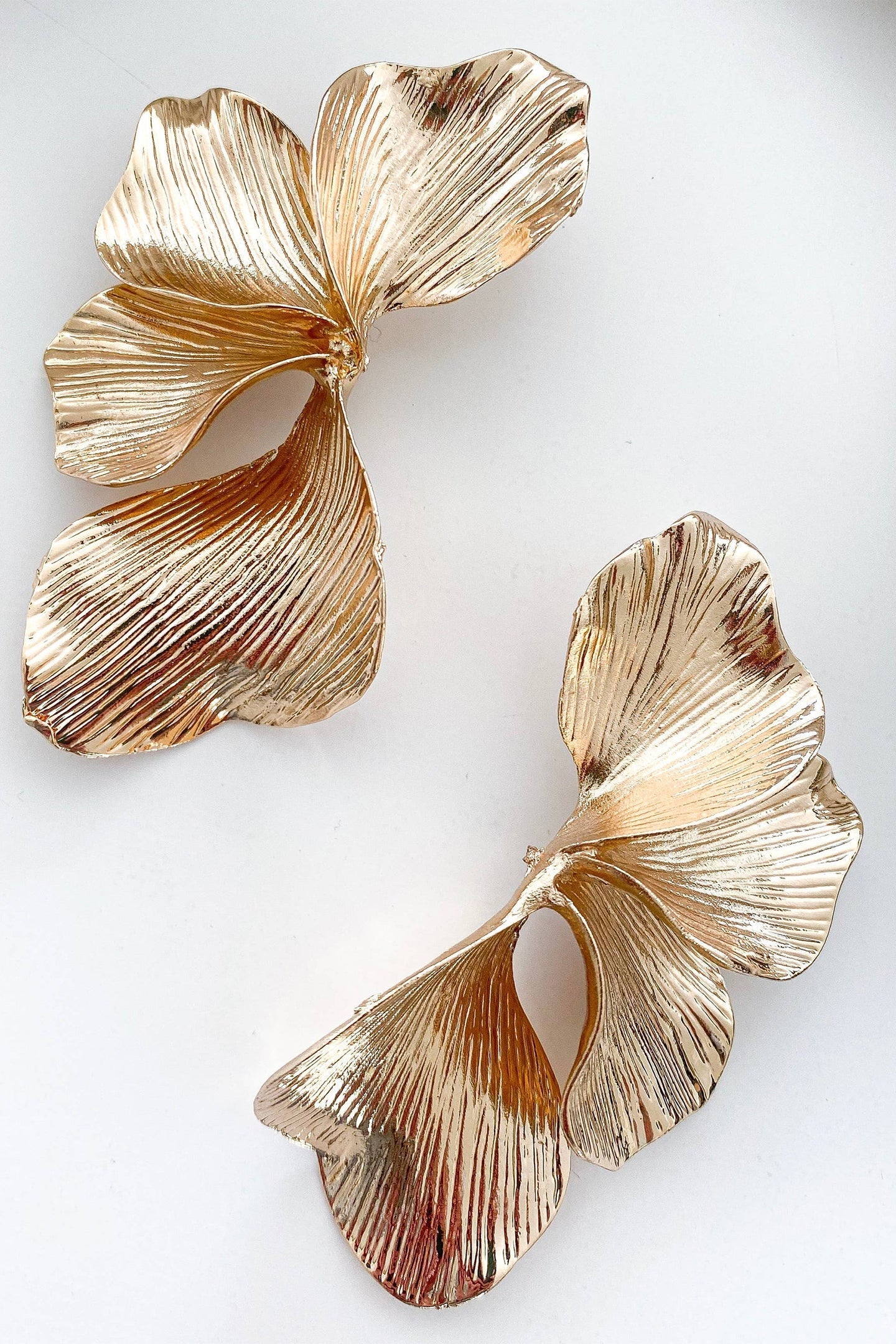 Gold Floral Design Earrings for Women - Isabella