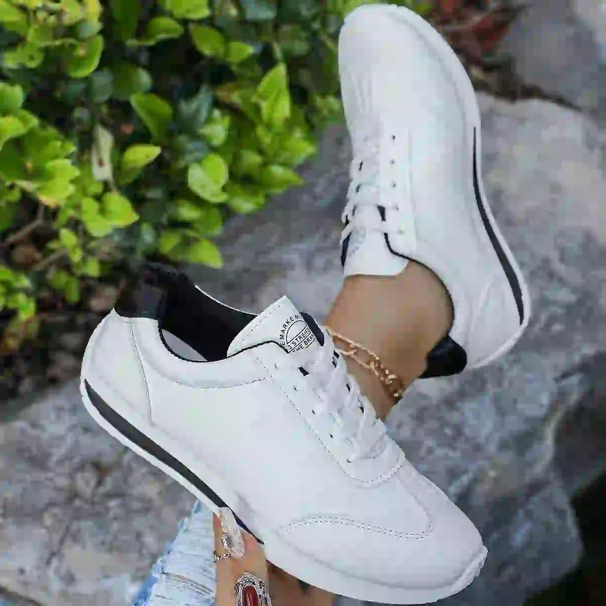 Women's Cozy White Sneakers