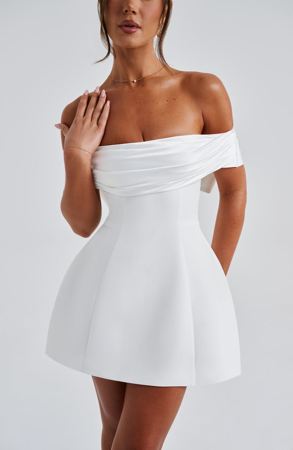 Paula Mini Dress - Ivory