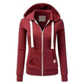 Women's Slim Fit Zip-Up Hoodie | with Pockets