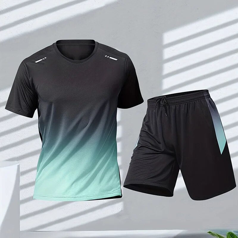 Men's Two-Piece Athletic Jogging Set | Sportswear Outfit