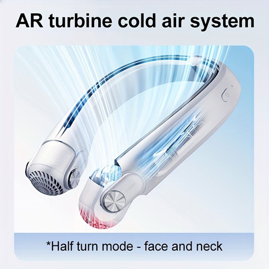 Adjustable 45-Degree Portable Neck Fan for Outdoor Use