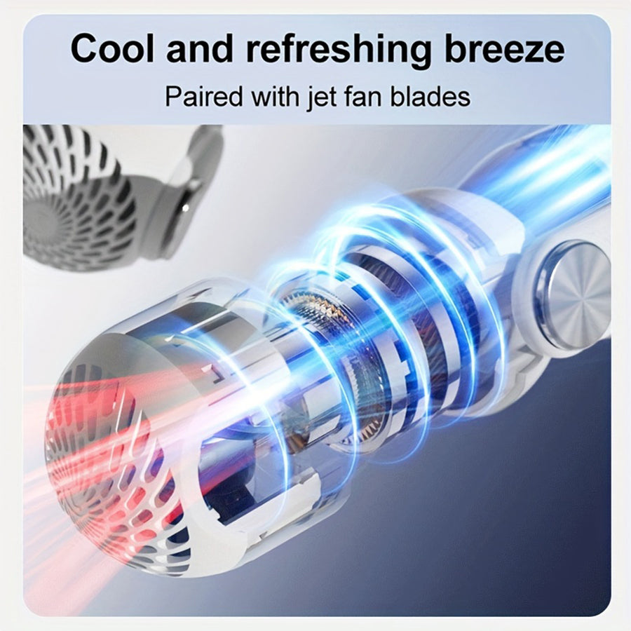 Adjustable 45-Degree Portable Neck Fan for Outdoor Use