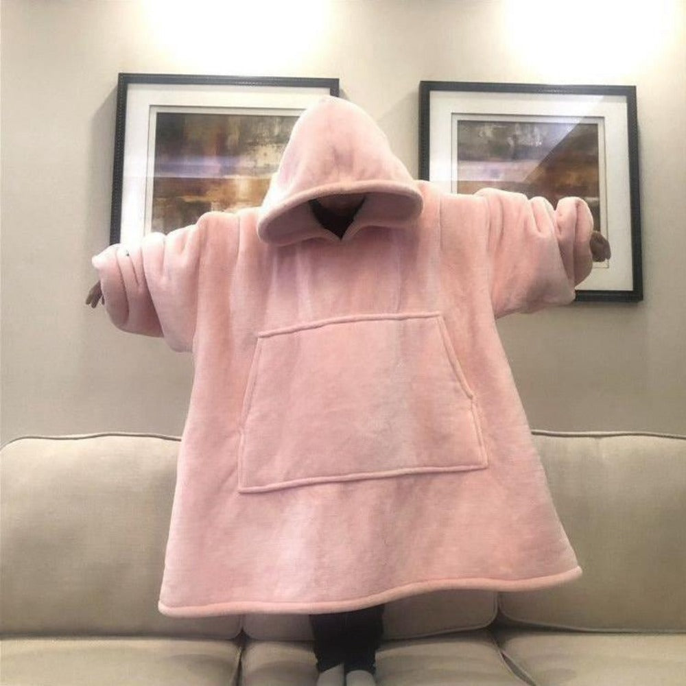 Hooded Fleece Blanket for Women - Laura