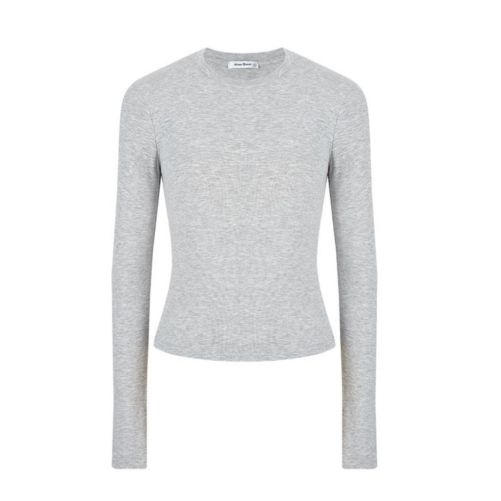 Long Sleeve Fitted T-Shirt for Women - Wanda