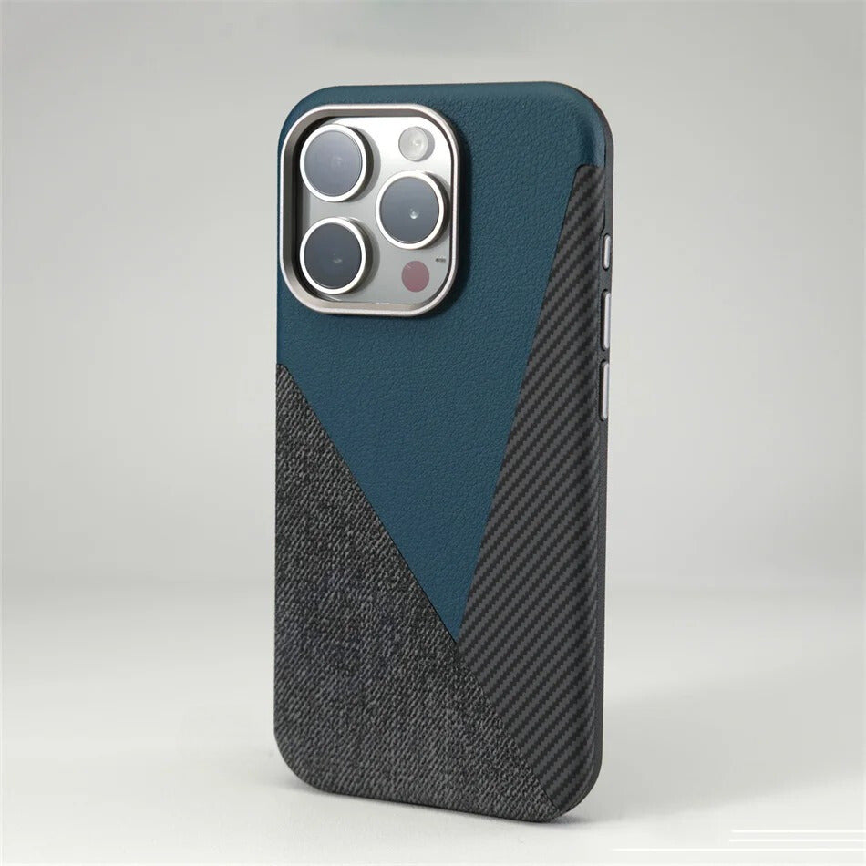 MagSafe Compatible Geometric Color Block iPhone Case