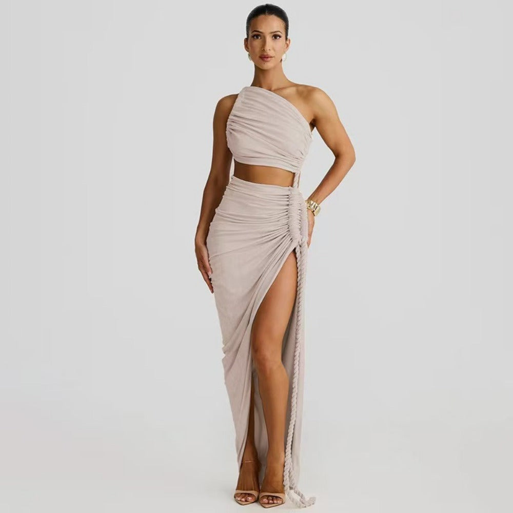 One Shoulder Maxi Dress for Women - Flavia