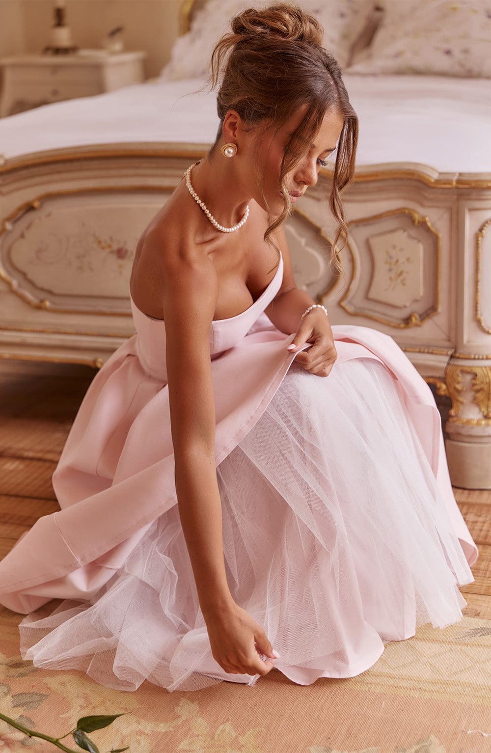 Elena Midi Dress - Blush