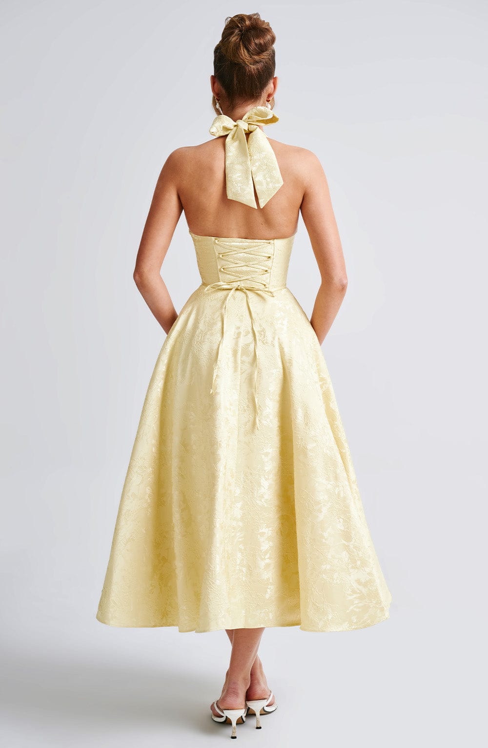 Liana Midi Dress - Lemon