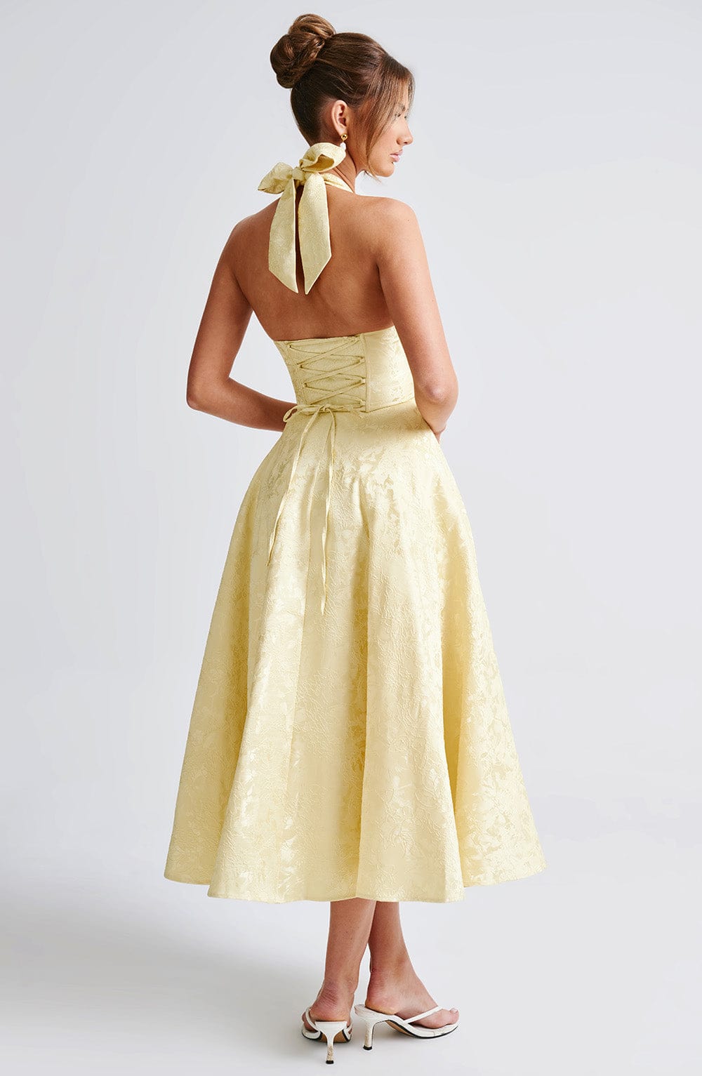 Liana Midi Dress - Lemon