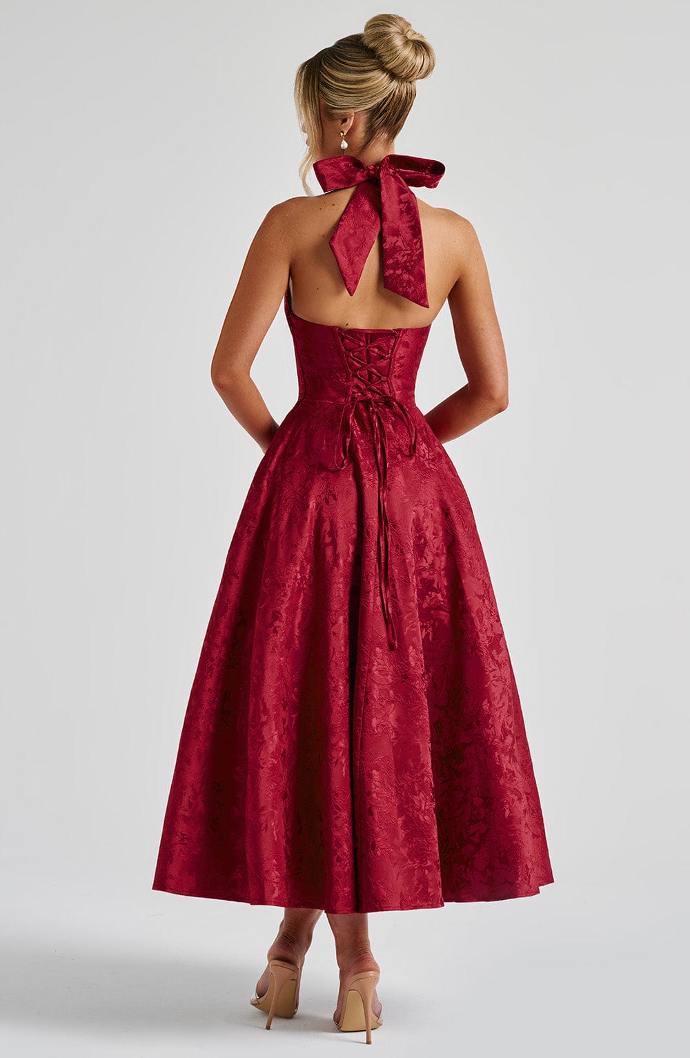 Valentina Midi Dress - Red