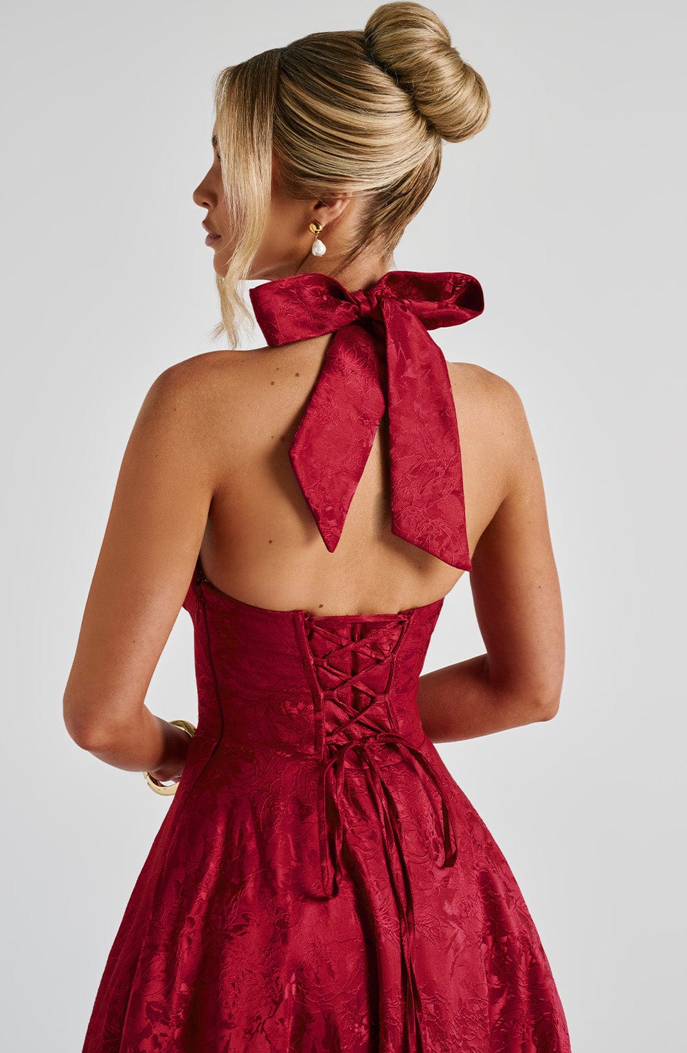 Valentina Midi Dress - Red