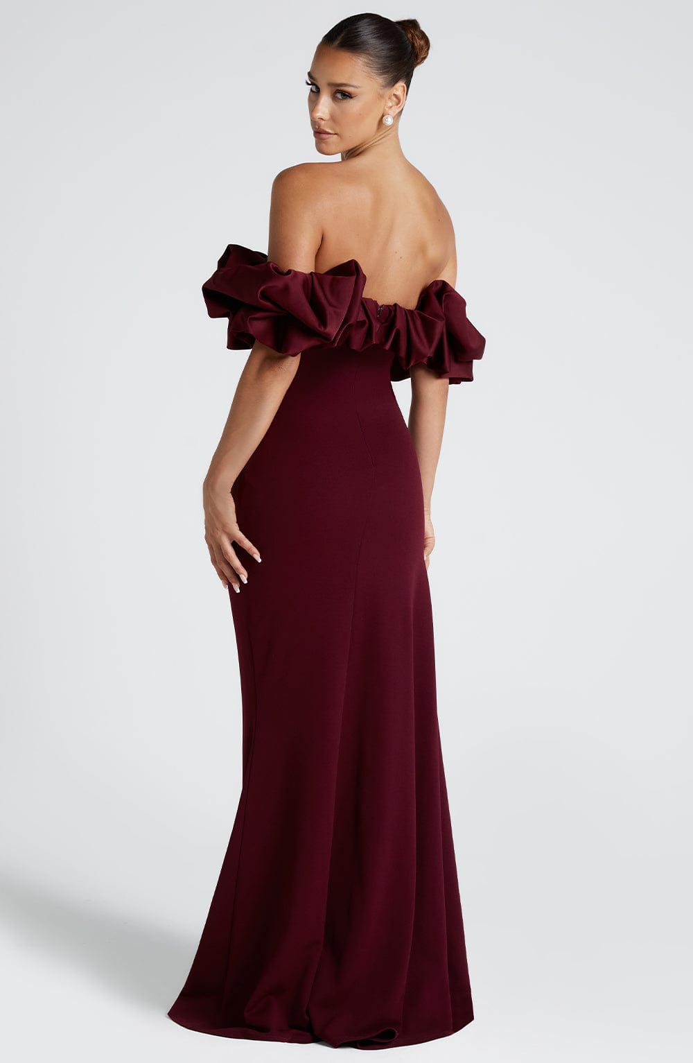 Noa Maxi Dress-Cherry Lacquer