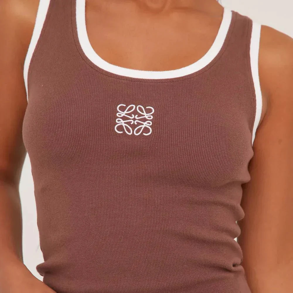 Women's Y2K Fitted Ribbed Tank Top | Sleeveless