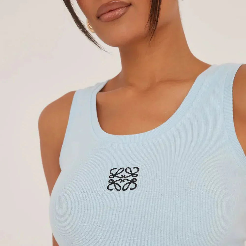 Women's Y2K Fitted Ribbed Tank Top | Sleeveless