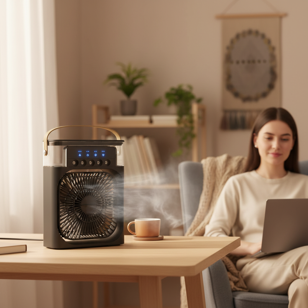 Compact Evaporative Air Cooler with Remote Control