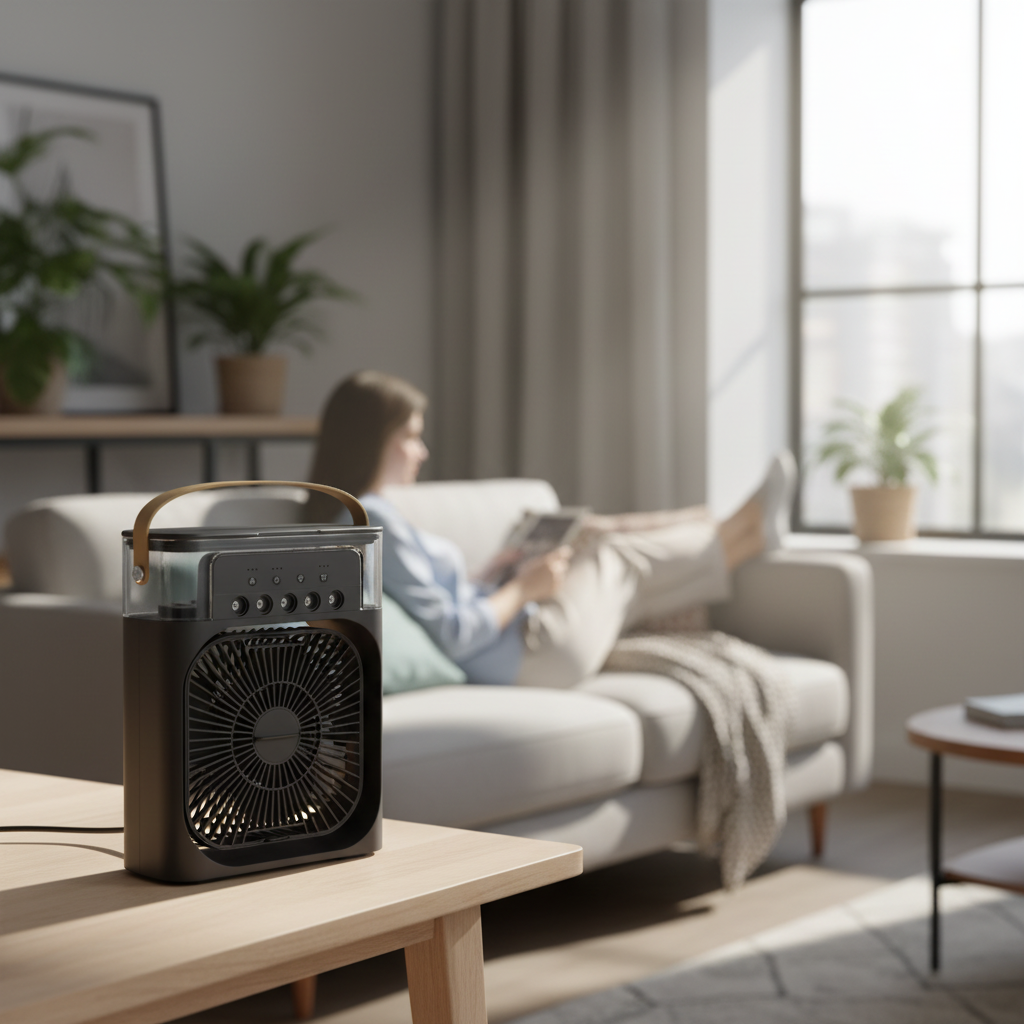 Compact Evaporative Air Cooler with Remote Control
