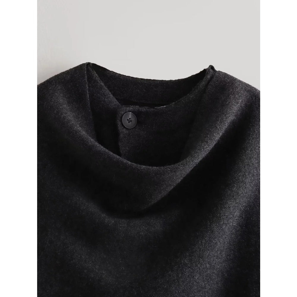 Cape Coat with Scarf Detail for Women - Rosanna