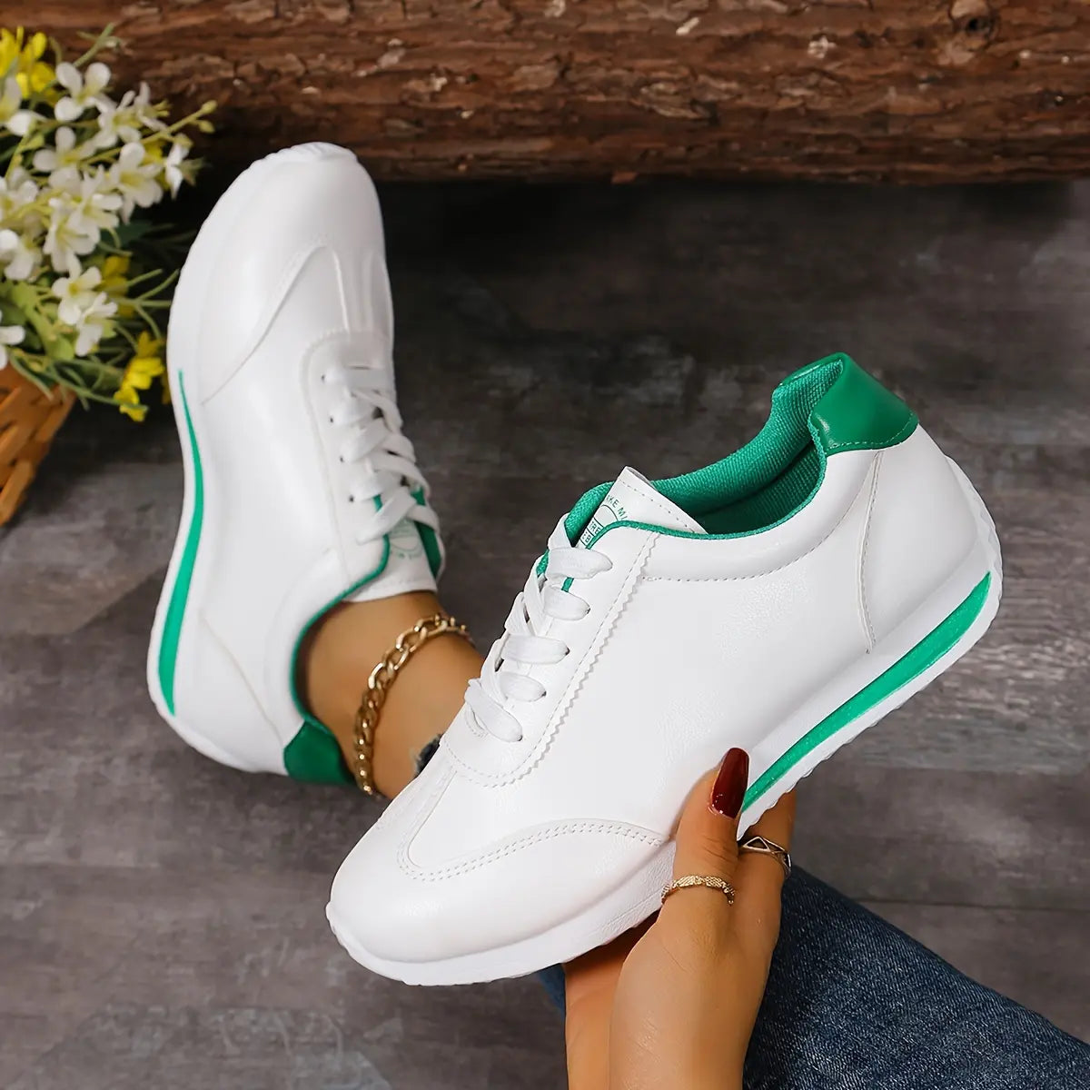 Women's Cozy White Sneakers