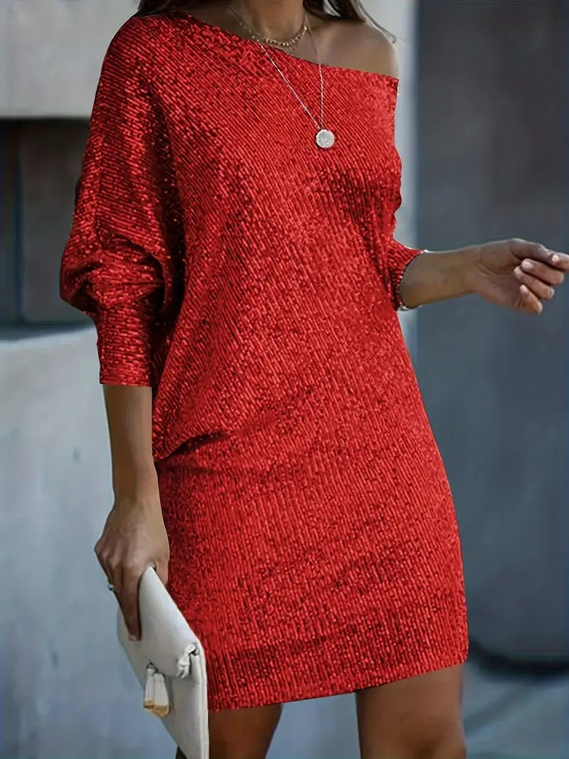 One-Shoulder Mini Cocktail Dress for Women