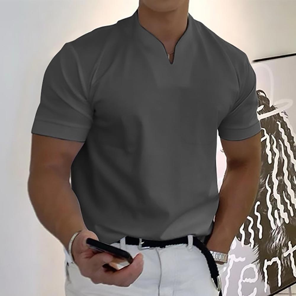 Men's Casual Henley Shirt | Short Sleeve