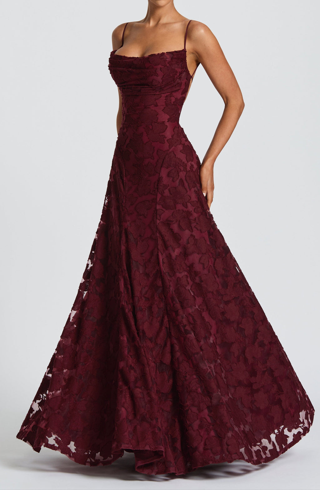 Maxi Dress - Cherry Lacquer