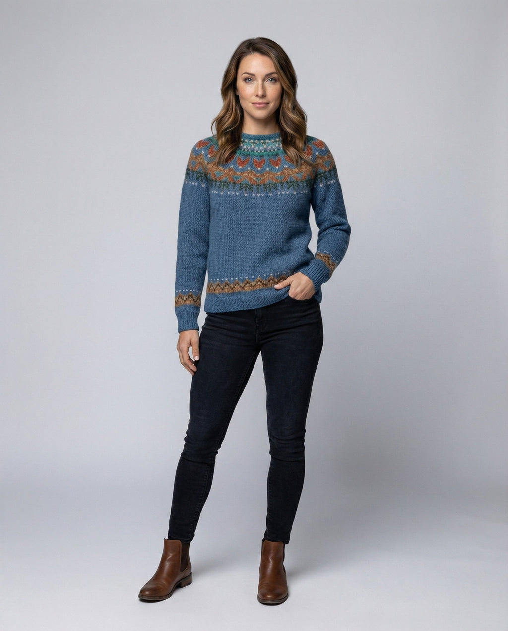 Women’s Vintage Fair Isle Knit Sweater | Winter