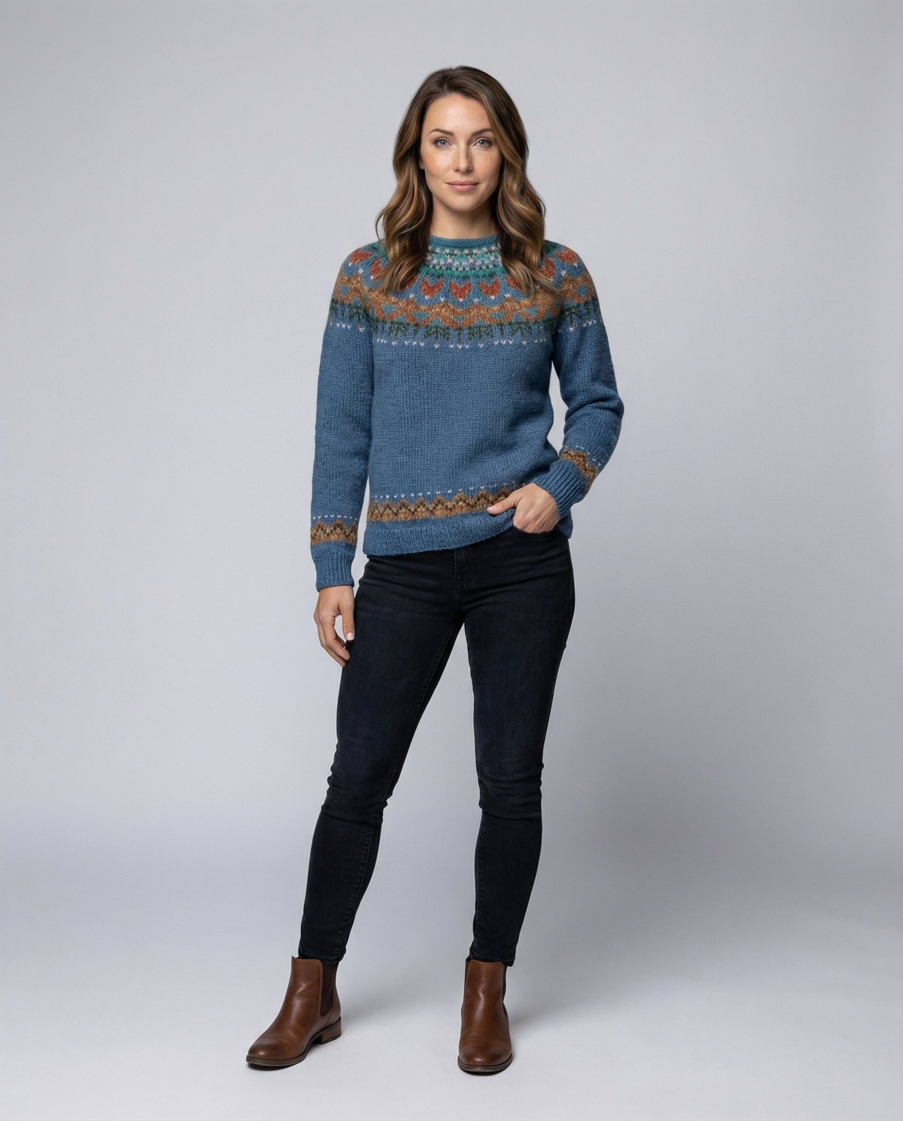 Women’s Vintage Fair Isle Knit Sweater | Winter
