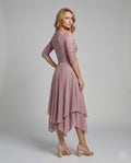 3/4 Sleeve Women's Midi Evening Dress