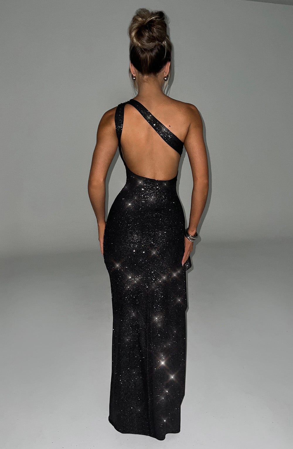 Mariana Maxi Dress - Black Sparkle