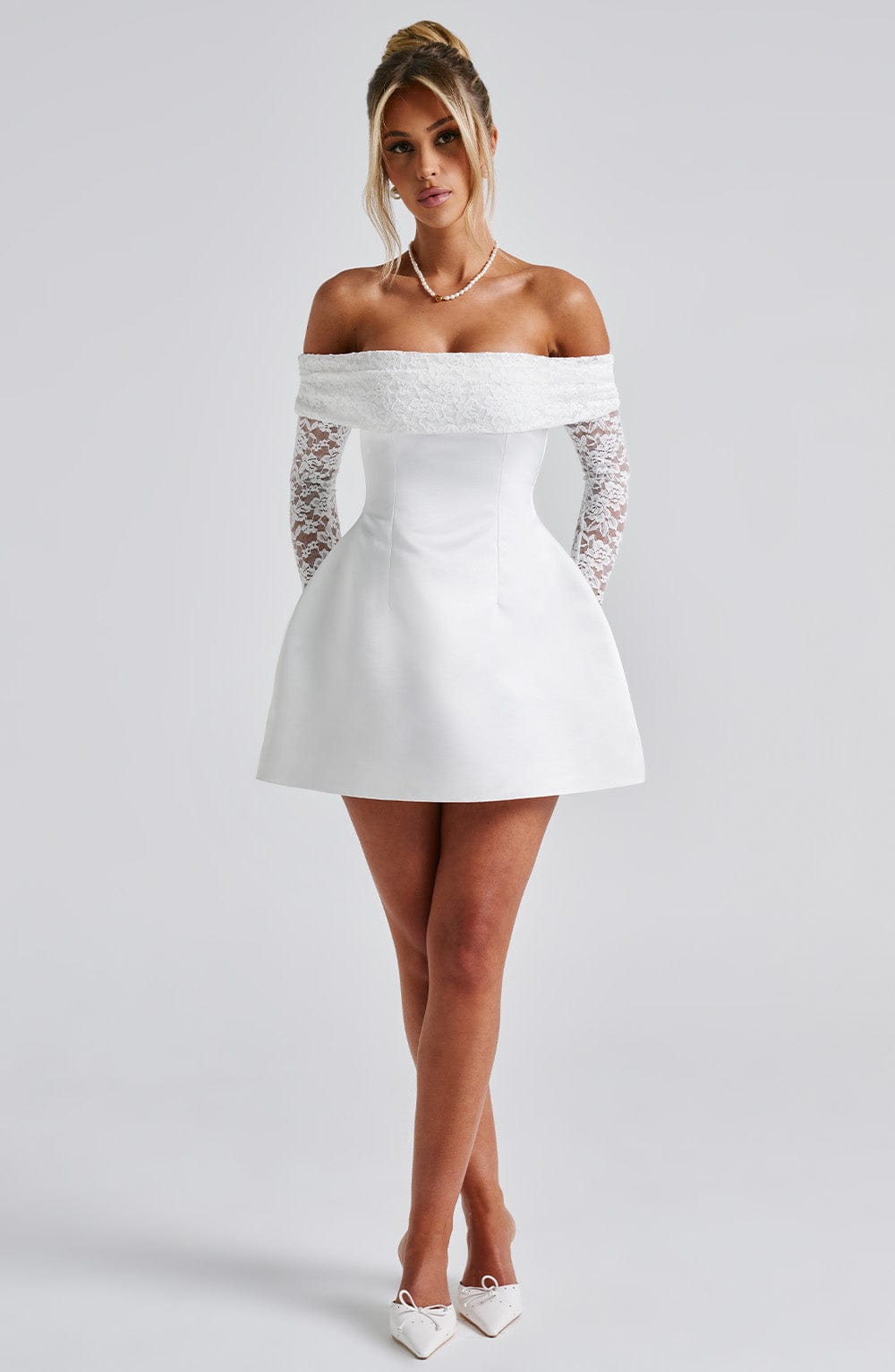 Catalina Mini Dress-Ivory