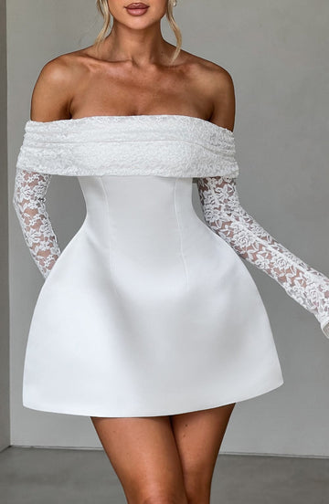 Catalina Mini Dress-Ivory