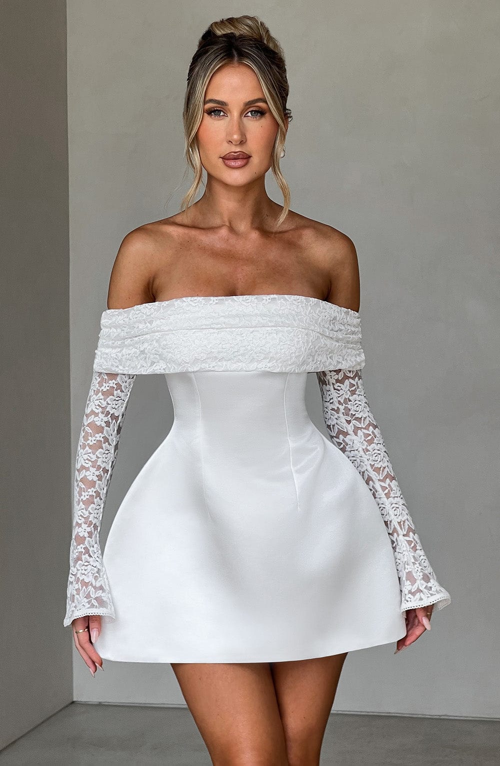 Catalina Mini Dress-Ivory