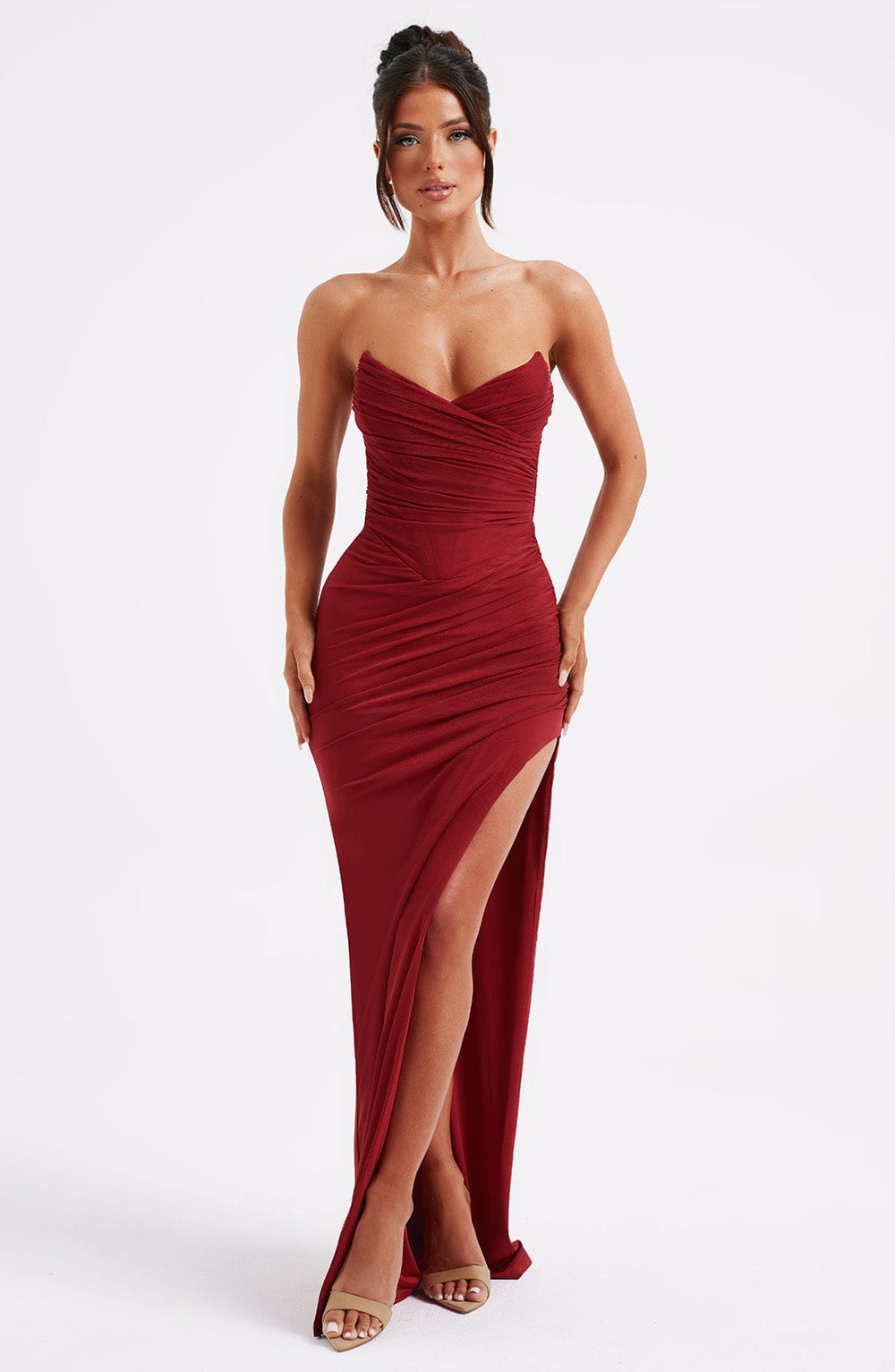 Valentina Maxi Dress - Wine