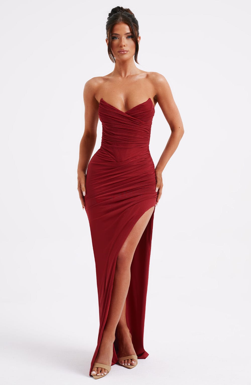 Valentina Maxi Dress - Wine
