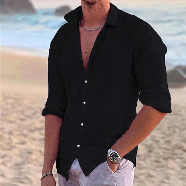 Men's Casual Long Sleeve Summer Shirt