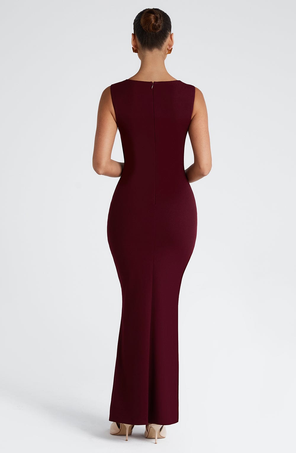 Leya Maxi Dress - Cherry Lacquer