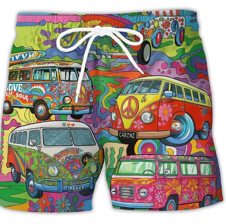 Men's Summer Printed Surf Board Shorts