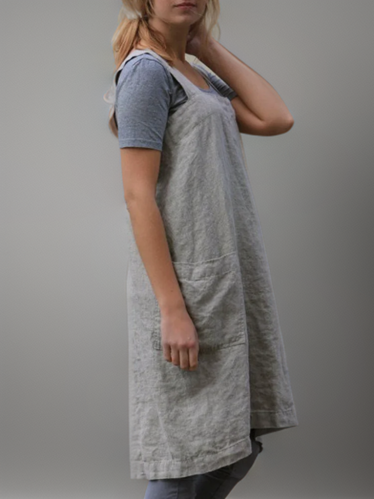 Long Women's Work Apron Dress