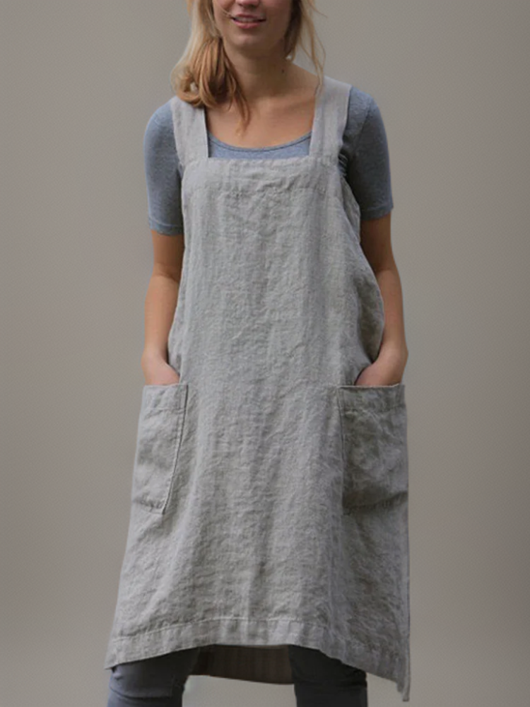 Long Women's Work Apron Dress