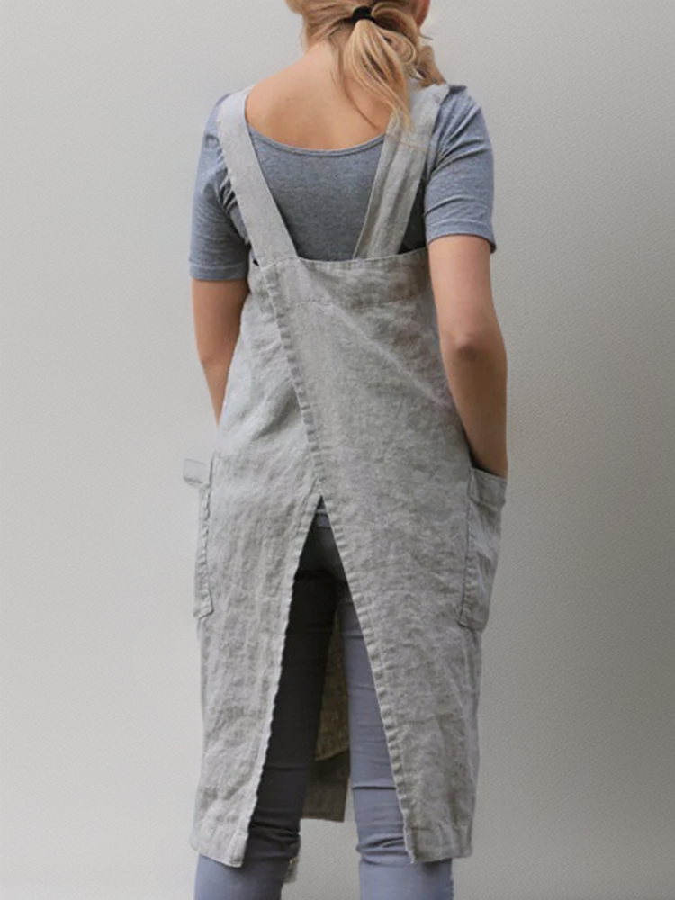 Long Women's Work Apron Dress