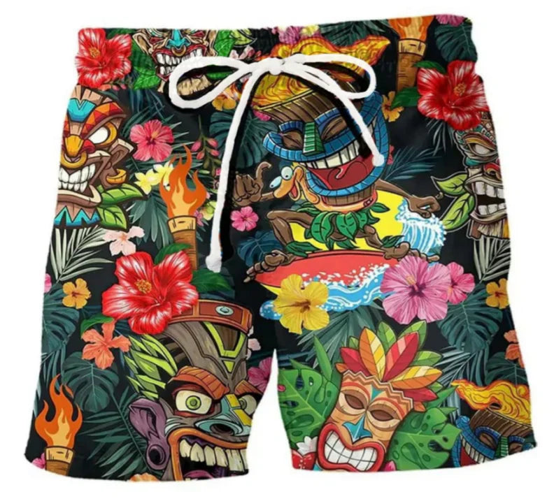 Men's Summer Printed Surf Board Shorts
