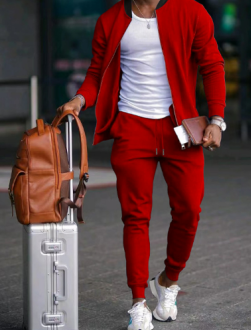Men's Casual Two-Piece Tracksuit Set