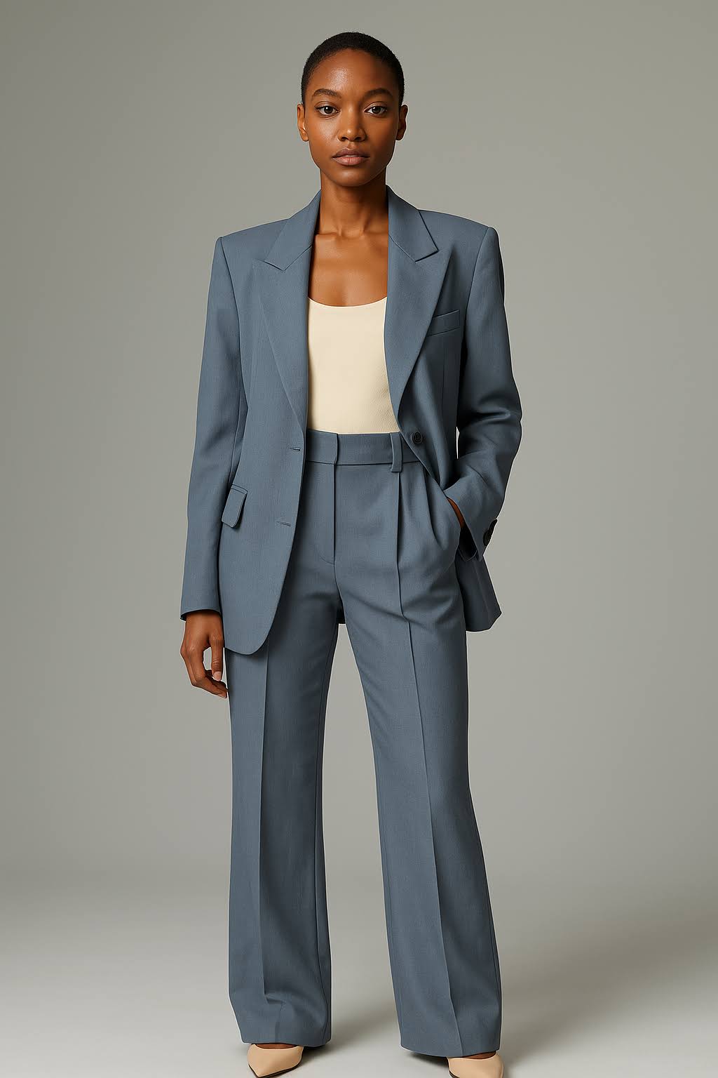 Women's Two-Piece Business Casual Set | Blazer and Trousers