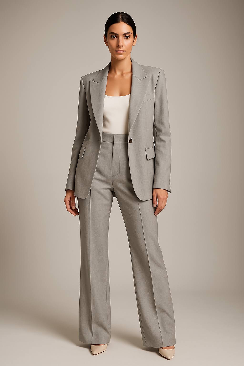 Women's Two-Piece Business Casual Set | Blazer and Trousers