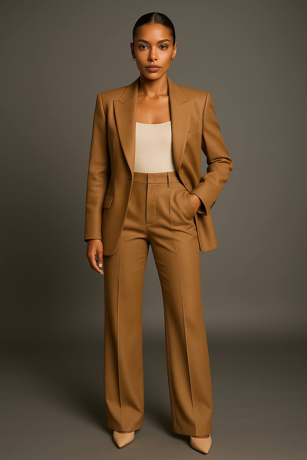 Women's Two-Piece Business Casual Set | Blazer and Trousers