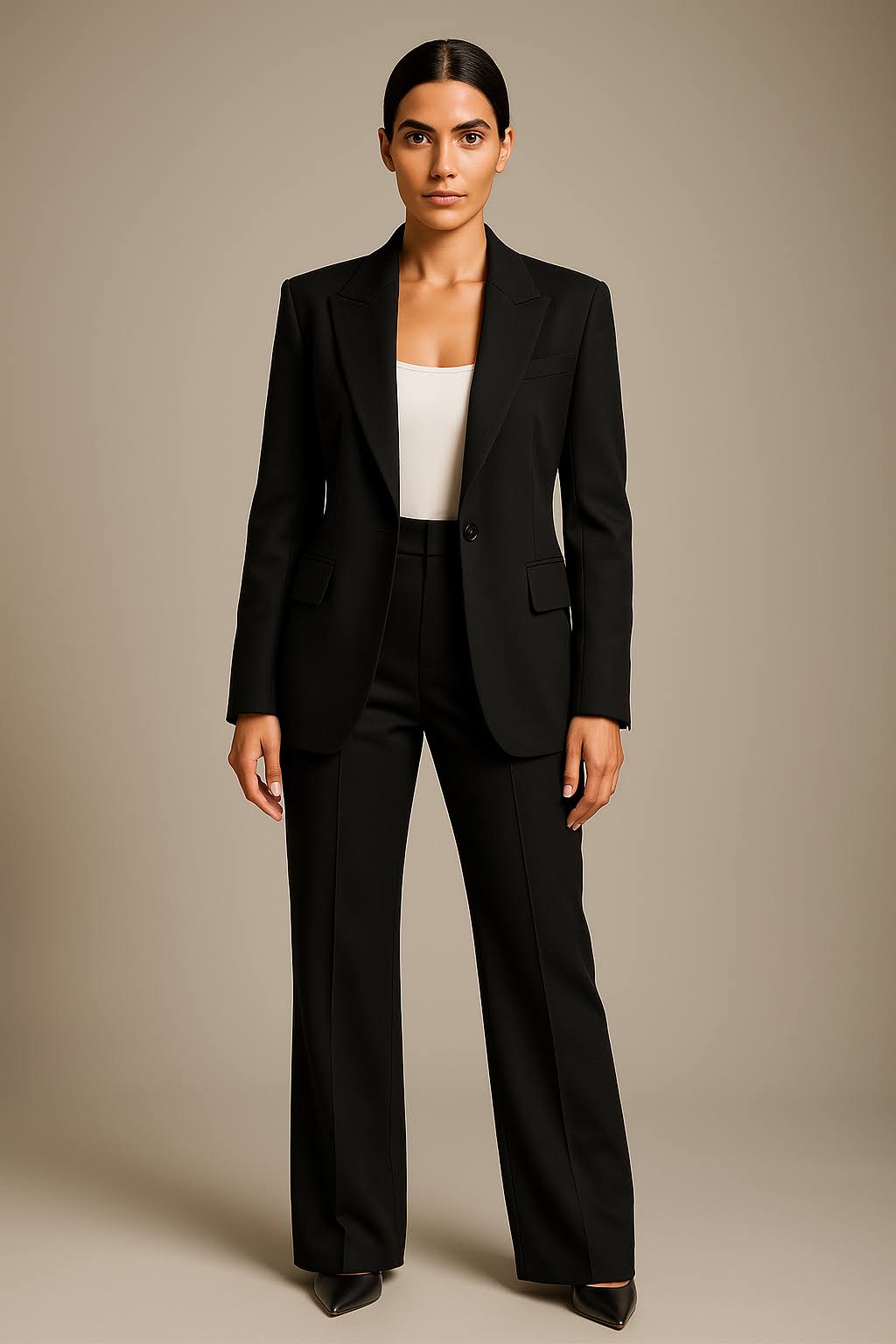 Women's Two-Piece Business Casual Set | Blazer and Trousers